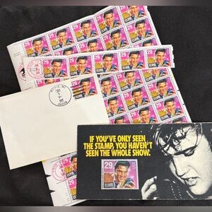 USPS 1992 Elvis Presley Stamps Rock & Roll -Full Sheet Of 40 - 29 Cent